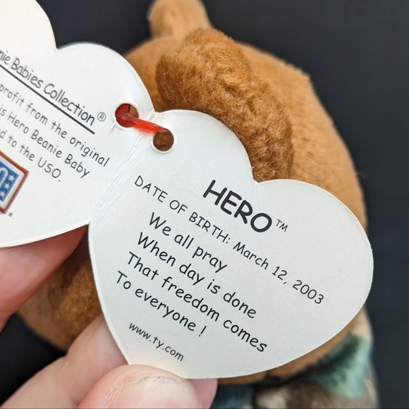 Beanie Baby Hero 2003 | 10th Anniversary TY - Picture 8 of 11